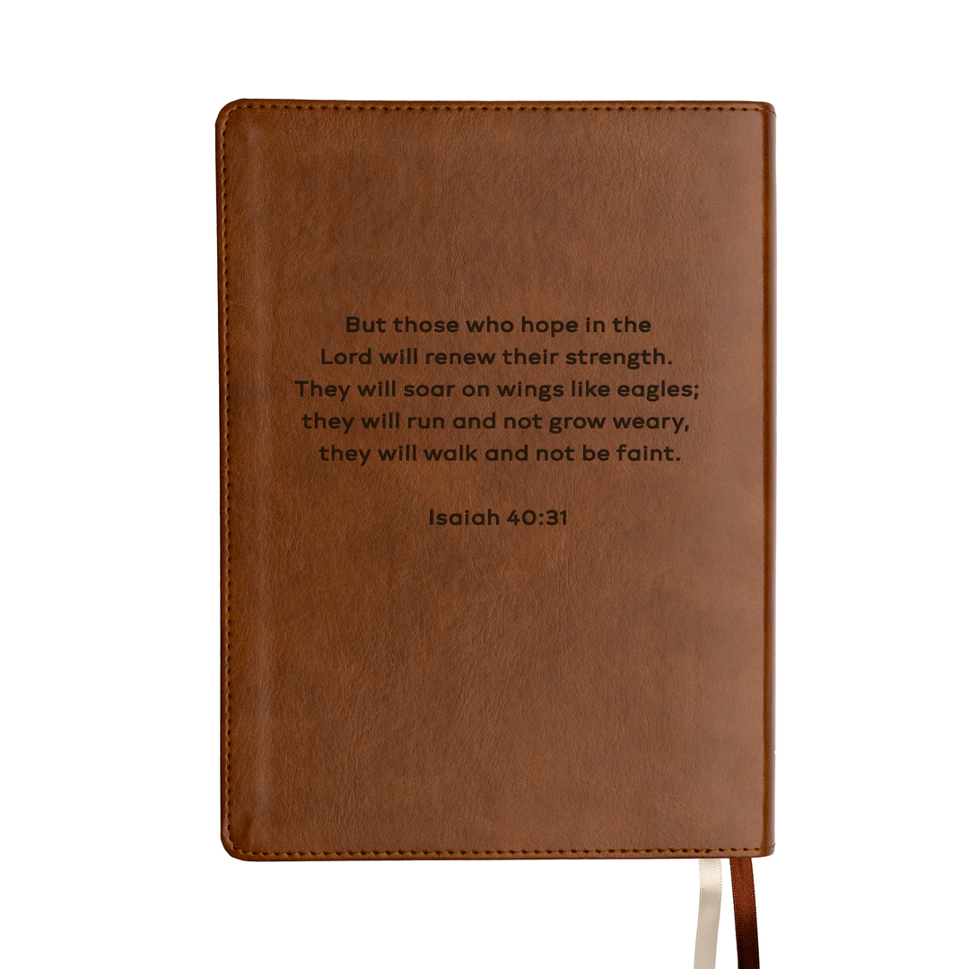 Personalized CSB He Reads Truth - Saddle | Engraved Name
