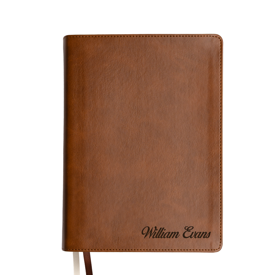 Personalized CSB He Reads Truth - Saddle | Engraved Name