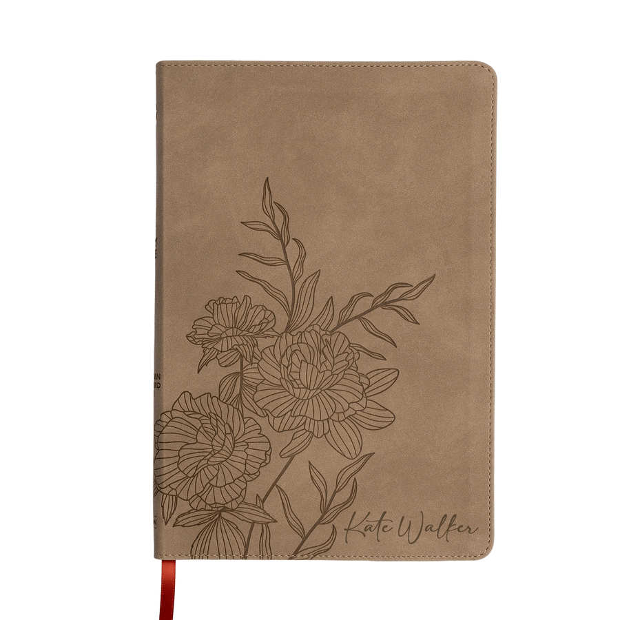 Personalized CSB Thinline Large Print Earth Suede | Engraved Name