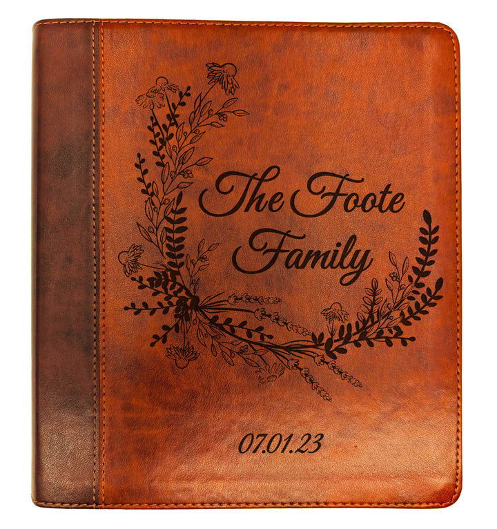 Biblia con letra súper gigante ESV personalizada – Borgoña | Girasol