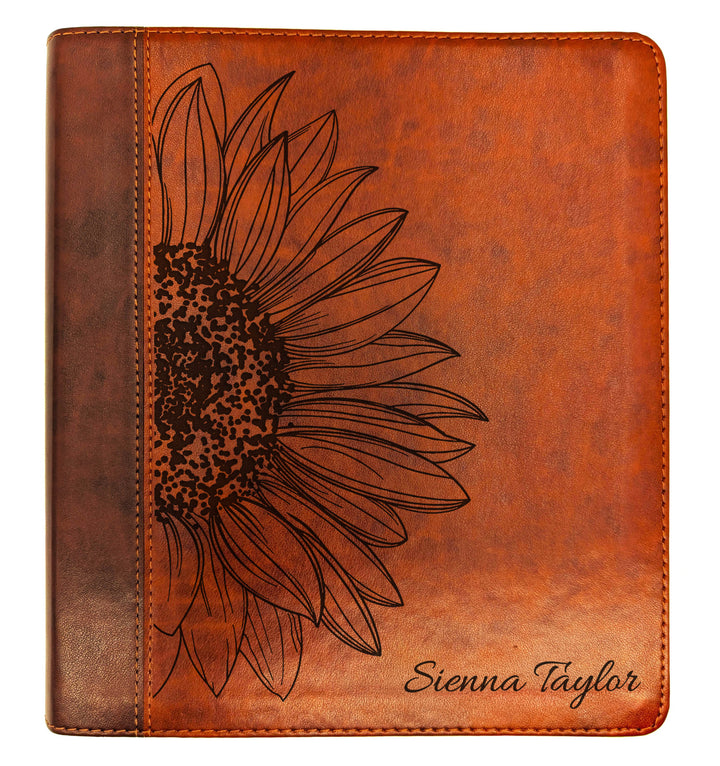 Biblia con letra súper gigante ESV personalizada – Borgoña | Girasol