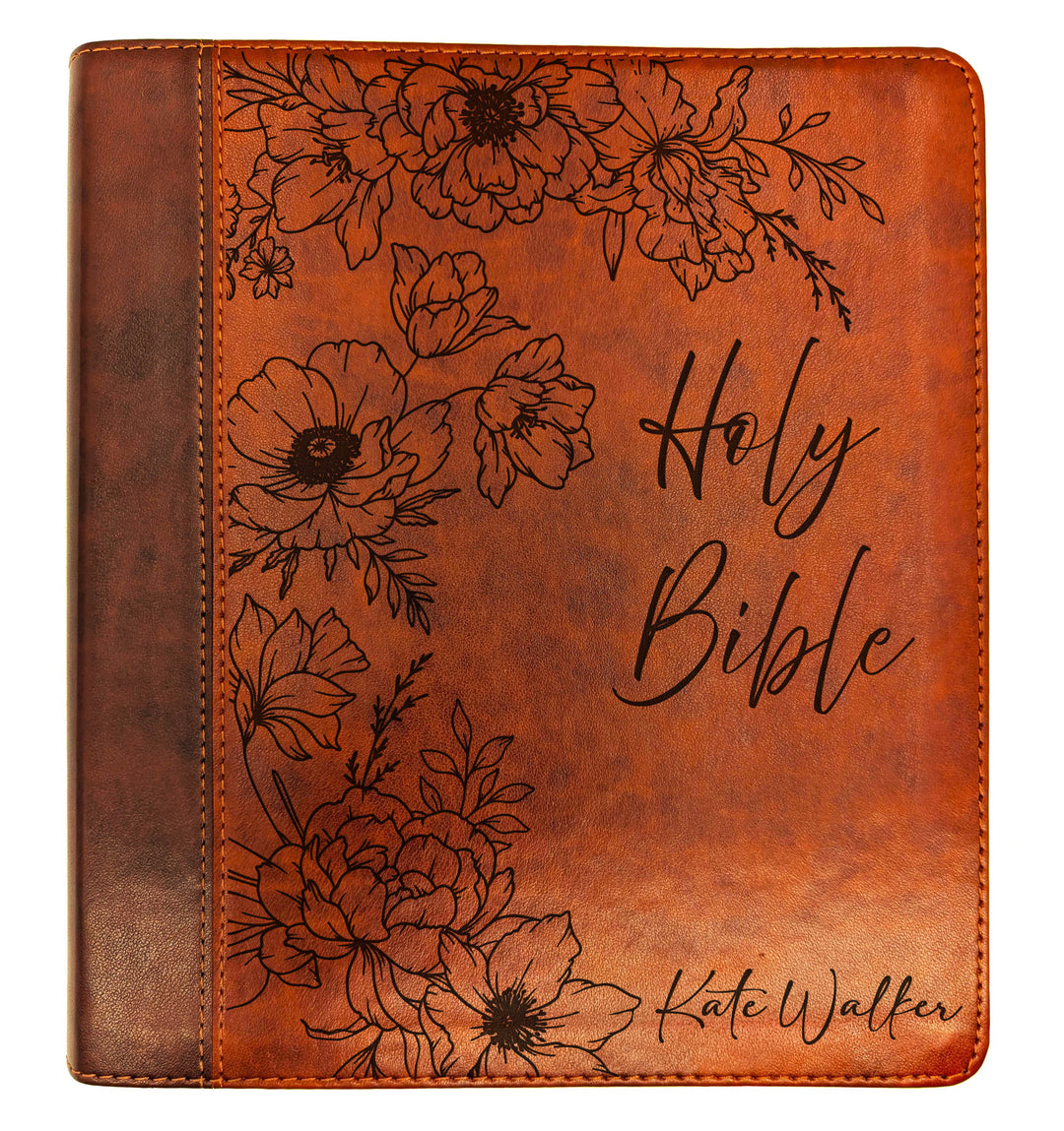 Biblia con letra súper gigante ESV personalizada – Borgoña | Girasol