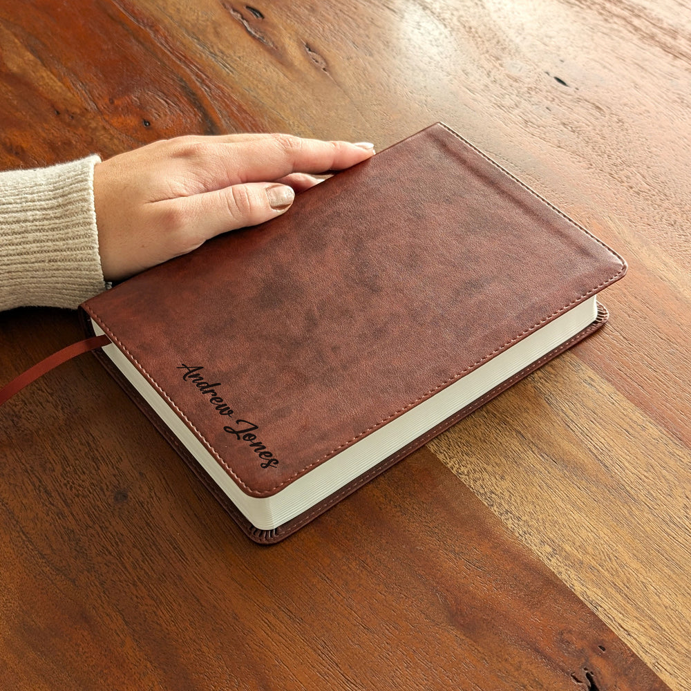 Personalized ESV Student Study Bible - Chestnut | Engraved Name.