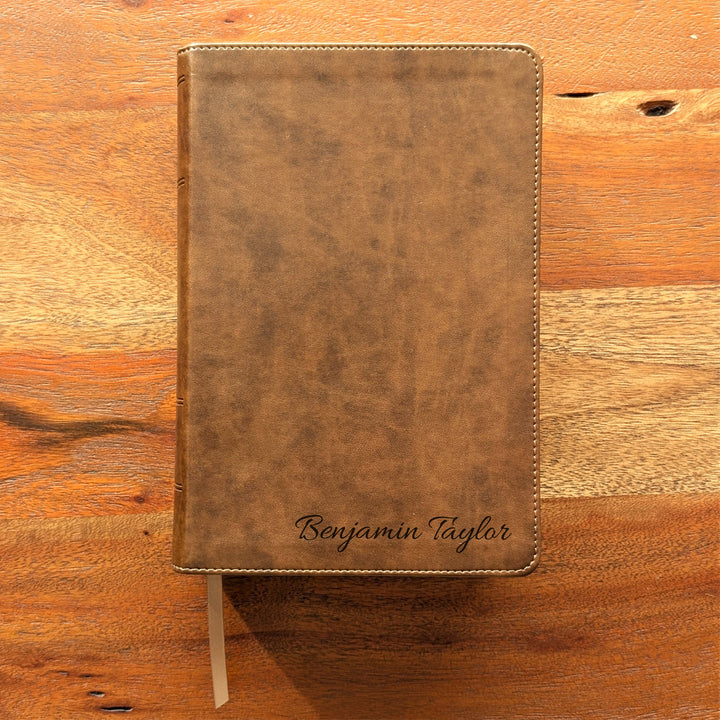 Biblia con letra súper gigante ESV personalizada – Borgoña | Girasol