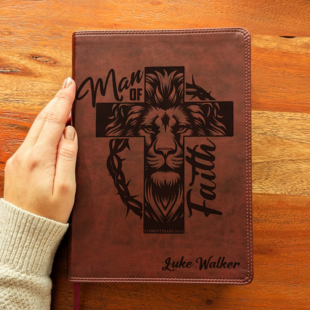 Biblia con letra súper gigante ESV personalizada – Borgoña | Girasol