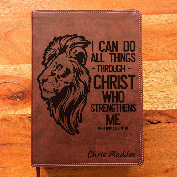 Biblia con letra súper gigante ESV personalizada – Borgoña | Girasol