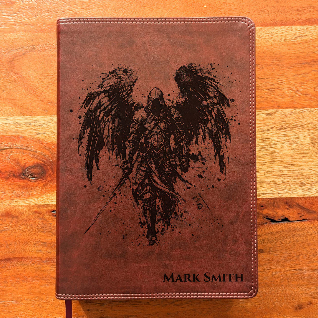 Biblia con letra súper gigante ESV personalizada – Borgoña | Girasol
