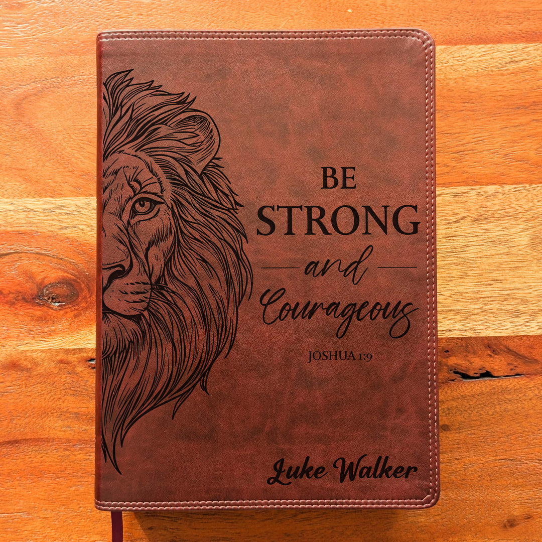 Biblia con letra súper gigante ESV personalizada – Borgoña | Girasol