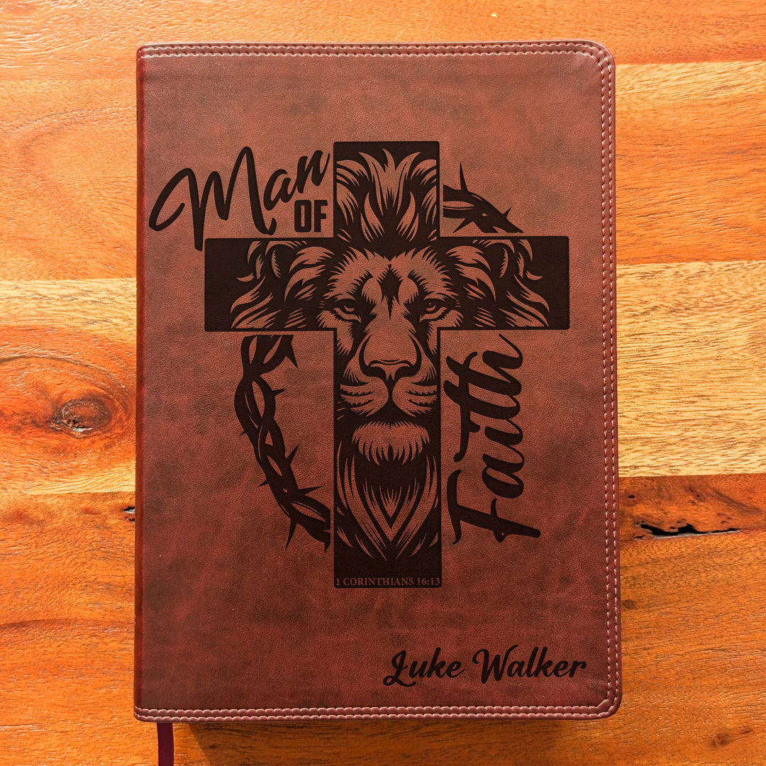 Biblia con letra súper gigante ESV personalizada – Borgoña | Girasol