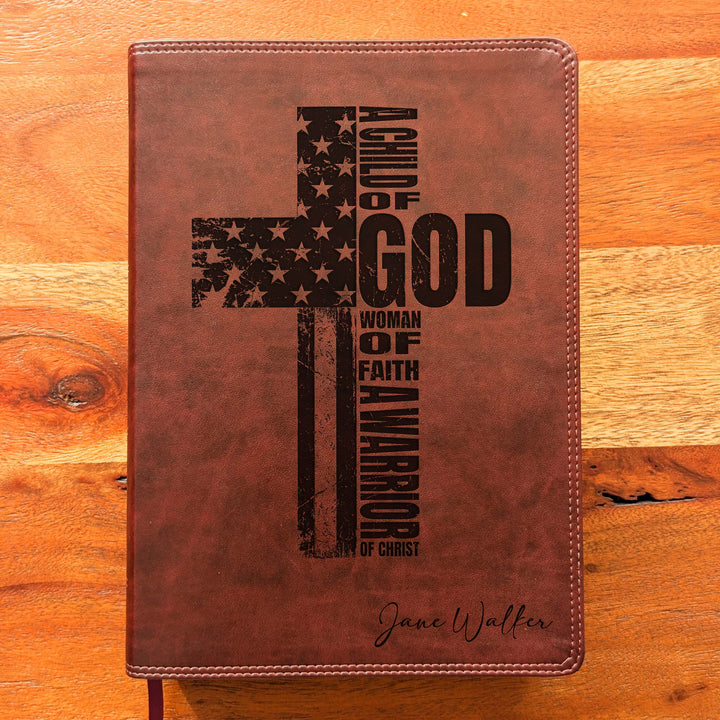 Biblia con letra súper gigante ESV personalizada – Borgoña | Girasol
