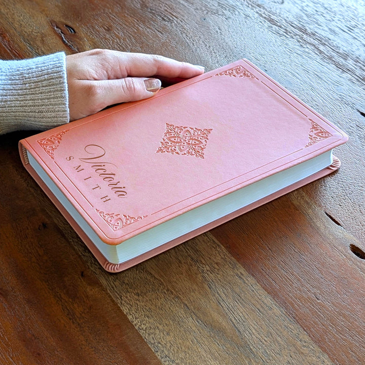 Personalized ESV Large Print Value Thinline Bible – Pink | Name Version 02