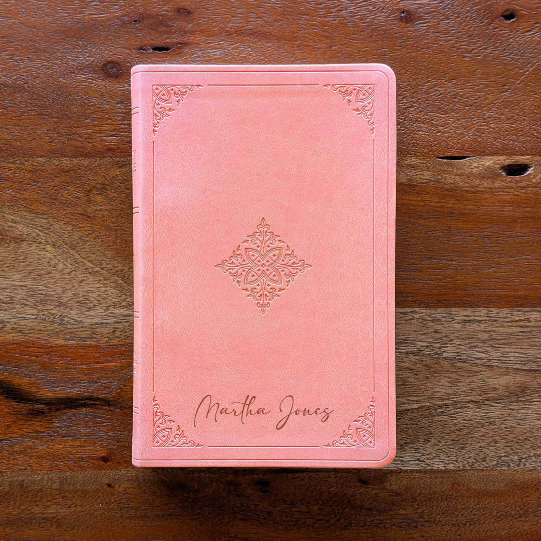 Personalized ESV Large Print Value Thinline Bible – Pink | Engraved Name