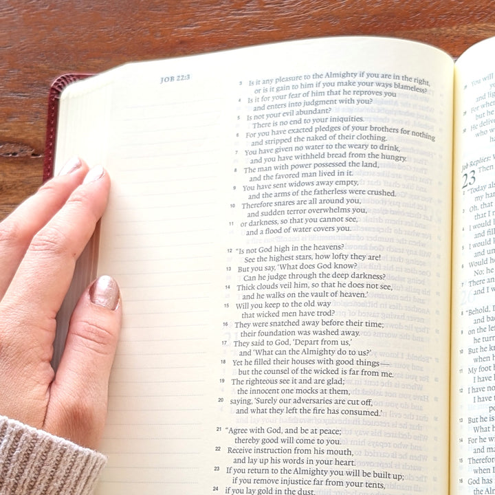 Biblia con letra súper gigante ESV personalizada – Borgoña | Girasol