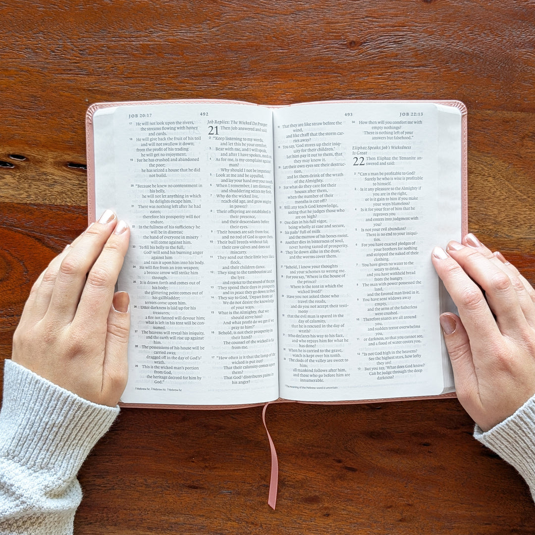 Biblia con letra súper gigante ESV personalizada – Borgoña | Girasol