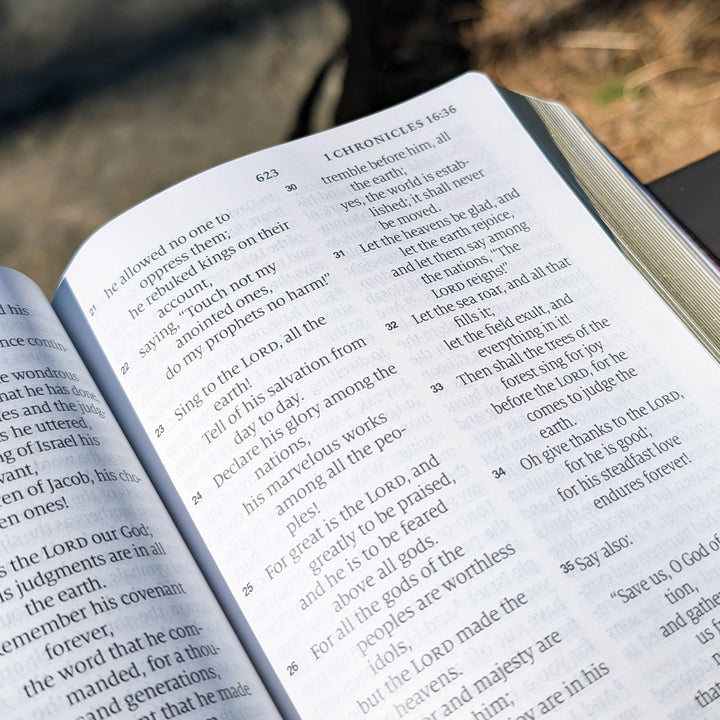 Biblia con letra súper gigante ESV personalizada – Borgoña | Girasol
