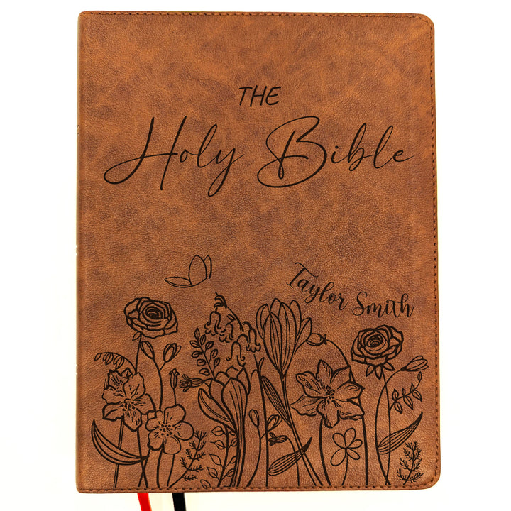 Biblia NVI Personalizada para Niños - Rosa | Nombre grabado