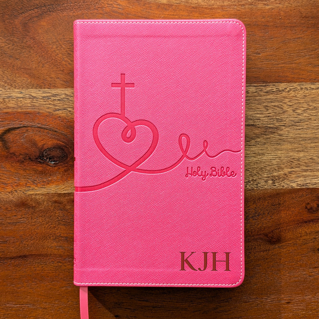 Personalized NIV Bible for Kids - Pink | Initials