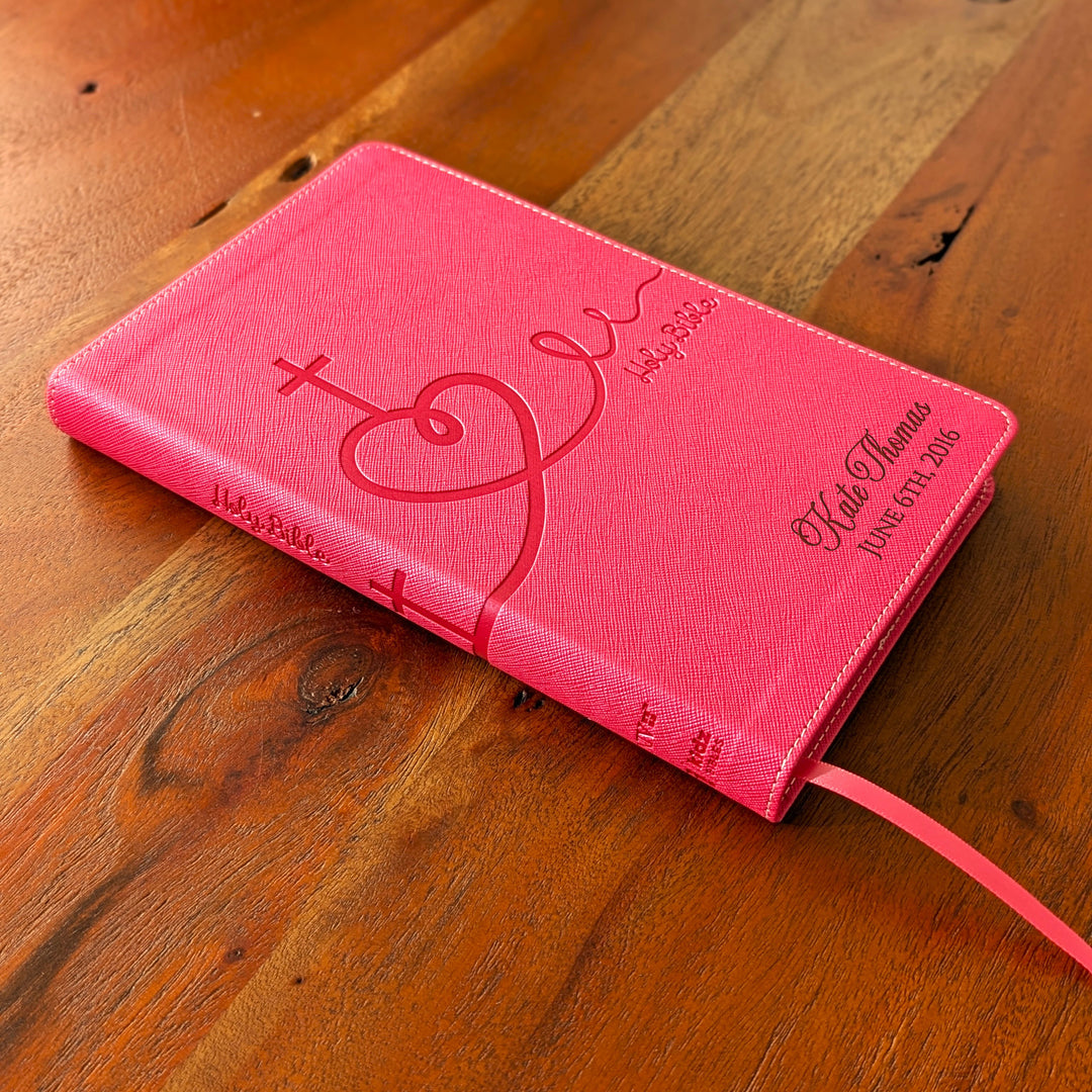 Personalized NIV Bible for Kids - Pink | Name &amp; Date