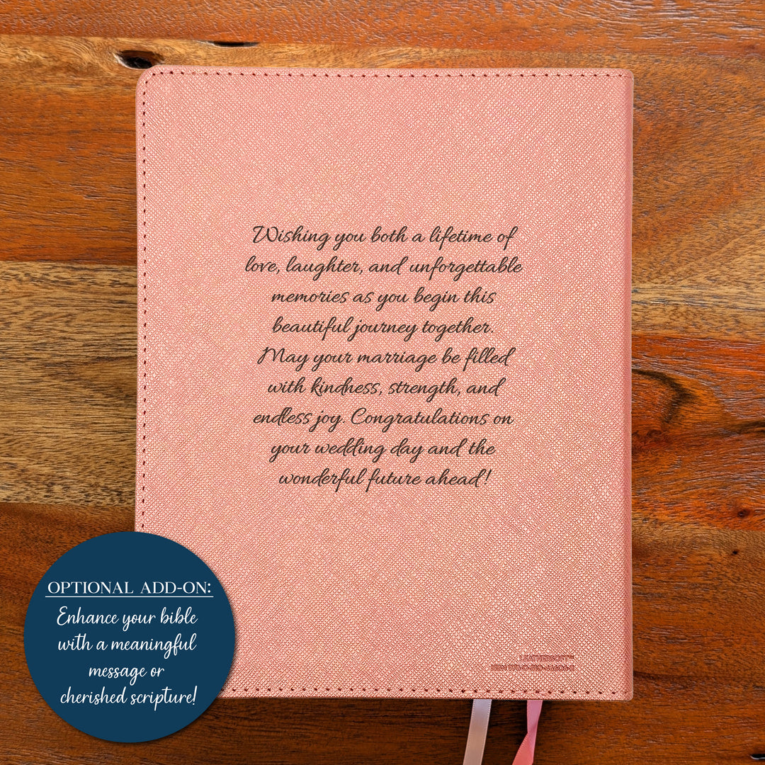 Biblia NVI Personalizada para Niños - Rosa | Nombre grabado