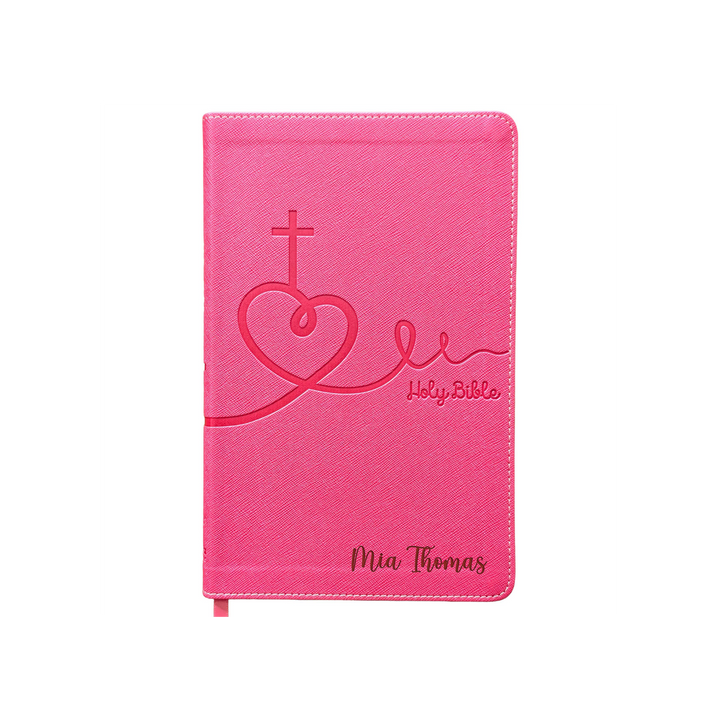 Personalized NIV Bible for Kids - Pink | Engraved Name