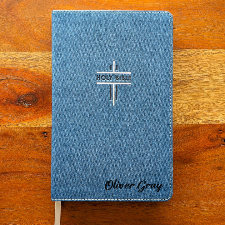 Personalized NIV Thinline Bible for Teens –  Navy | Engraved Name
