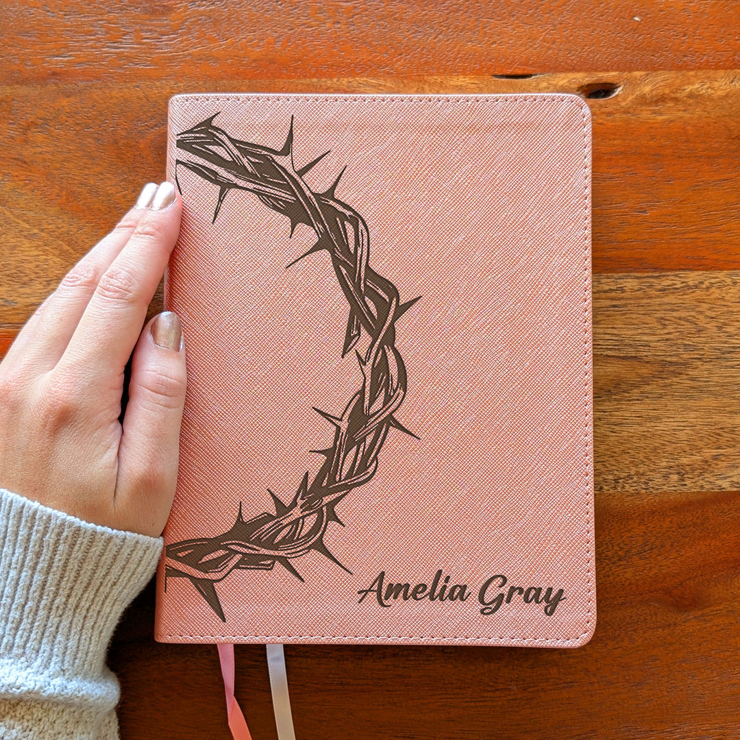 Personalized NIV Beautiful Word Bible – Pink | Crown of Thorns