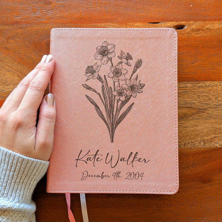 Biblia NVI Personalizada para Niños - Rosa | Nombre grabado