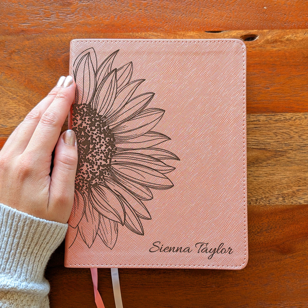 Personalized NIV Beautiful Word Bible – Pink | Sunflower Large