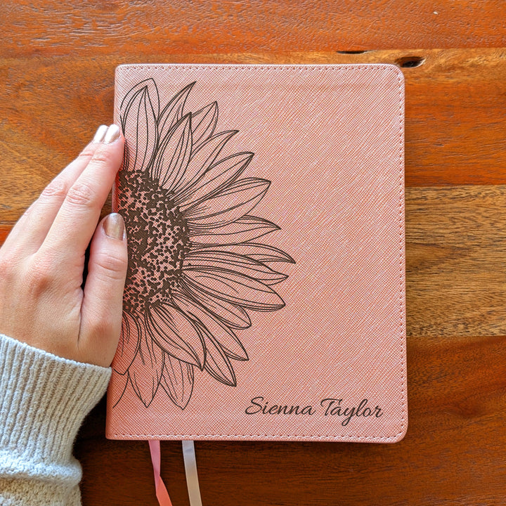 Personalized NIV Beautiful Word Bible – Pink | Sunflower Large