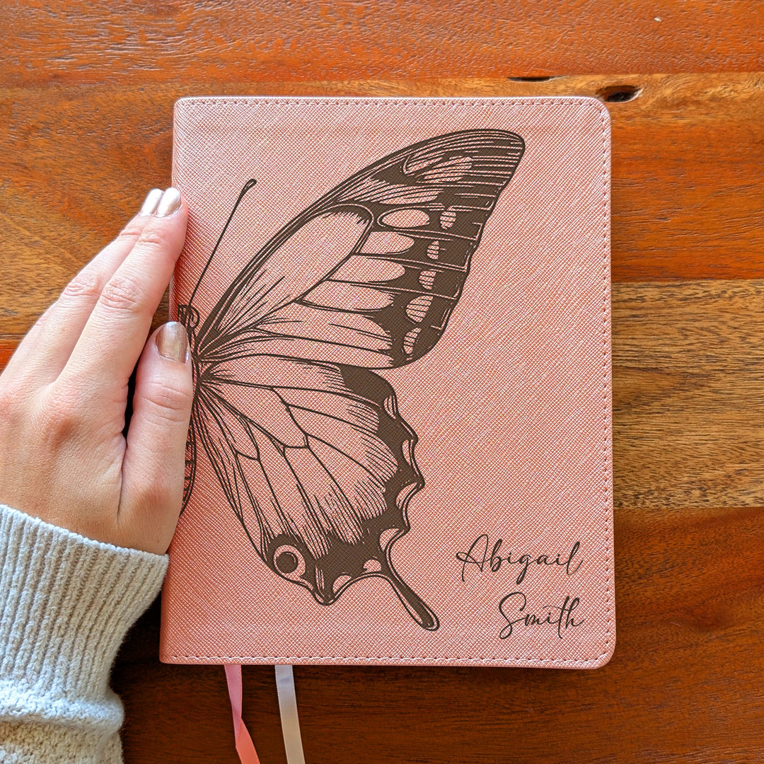 Personalized NIV Beautiful Word Bible – Pink | Butterfly Large