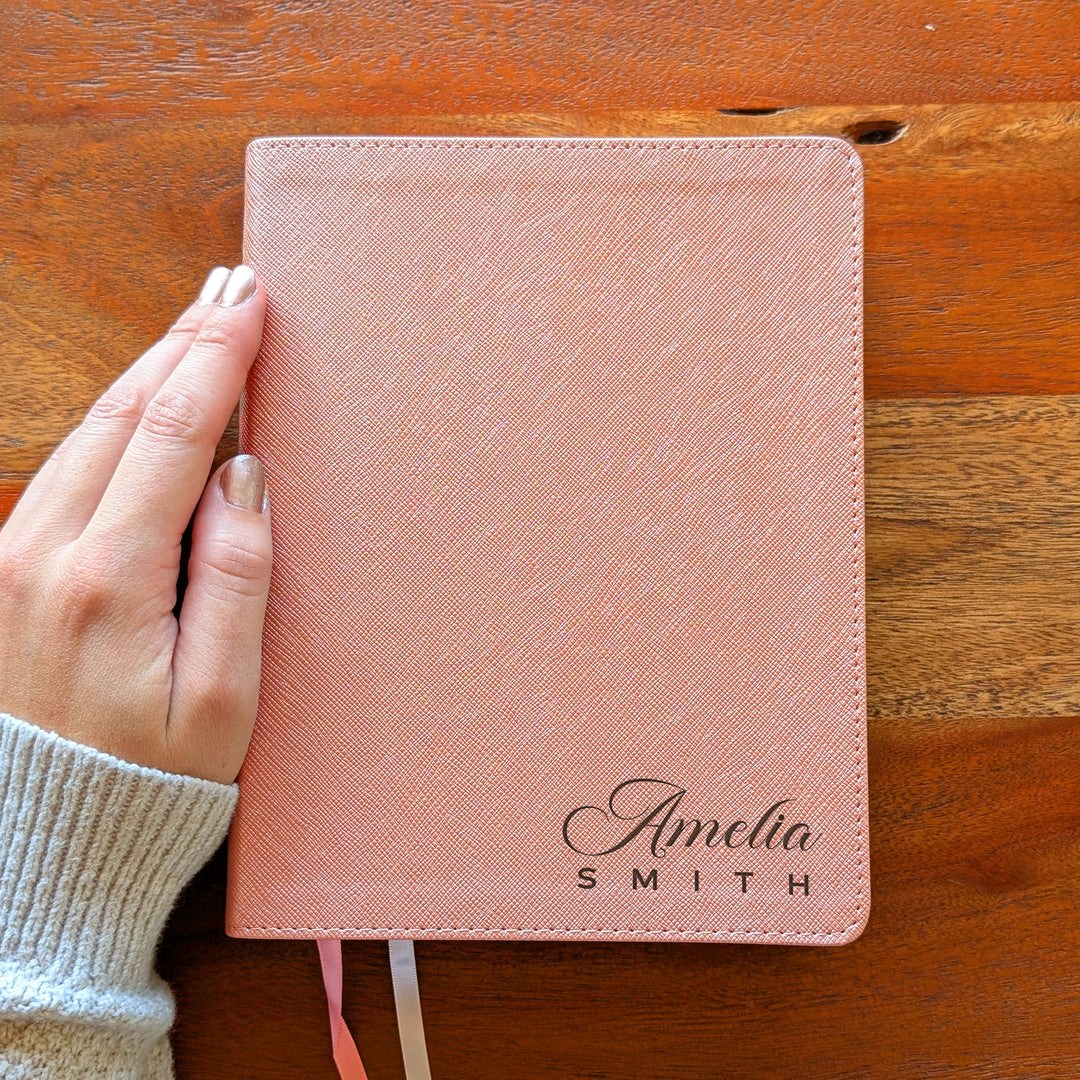 Personalized NIV Beautiful Word Bible – Pink | Name Version 02