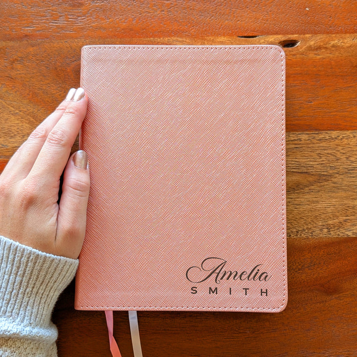 Personalized NIV Beautiful Word Bible – Pink | Name Version 02