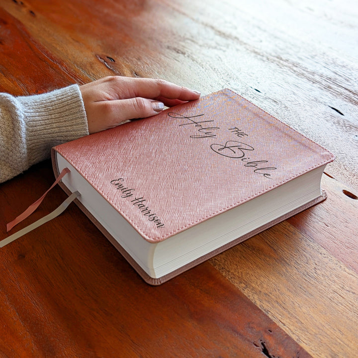 Personalized NIV Beautiful Word Bible – Pink | Holy Bible Name