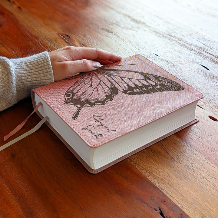 Personalized NIV Beautiful Word Bible – Pink | Butterfly Large