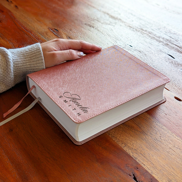 Personalized NIV Beautiful Word Bible – Pink | Name Version 02