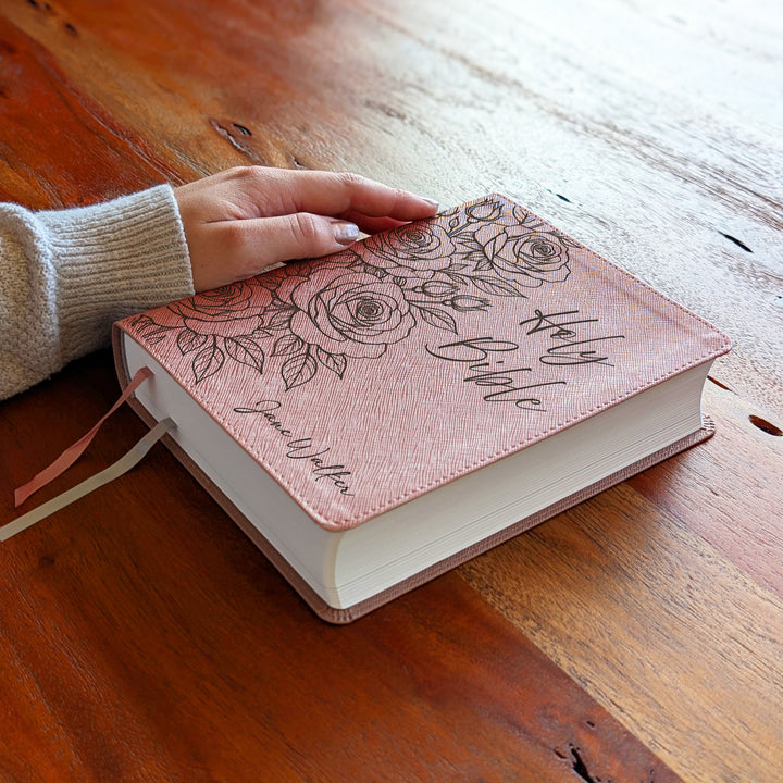 Personalized NIV Beautiful Word Bible – Pink | Rose Holy Bible
