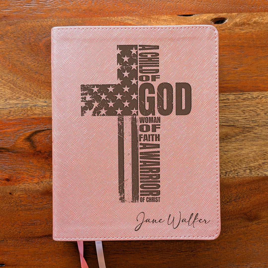 Biblia NVI Personalizada para Niños - Rosa | Nombre grabado