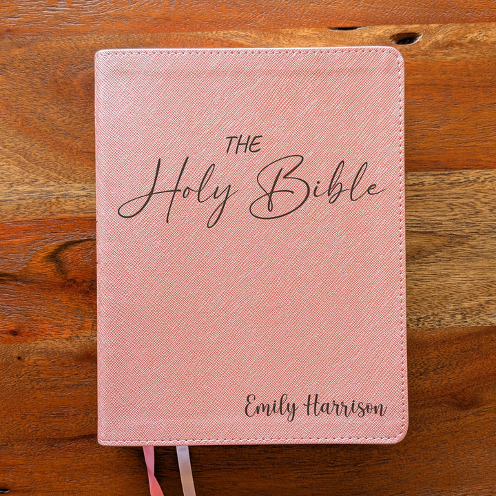 Personalized NIV Beautiful Word Bible – Pink | Holy Bible Name