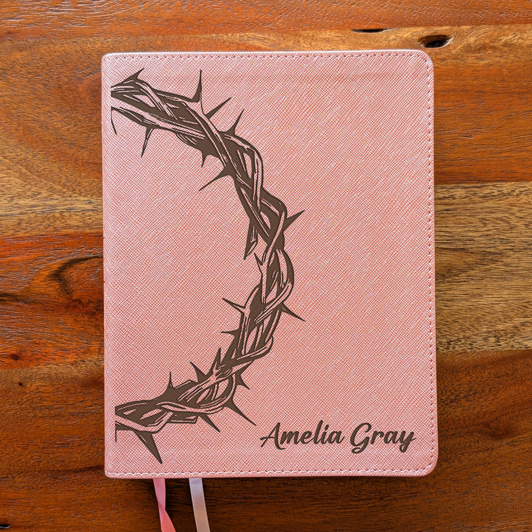 Personalized NIV Beautiful Word Bible – Pink | Crown of Thorns