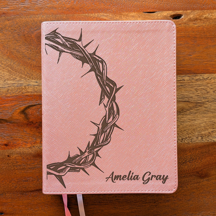 Personalized NIV Beautiful Word Bible – Pink | Crown of Thorns