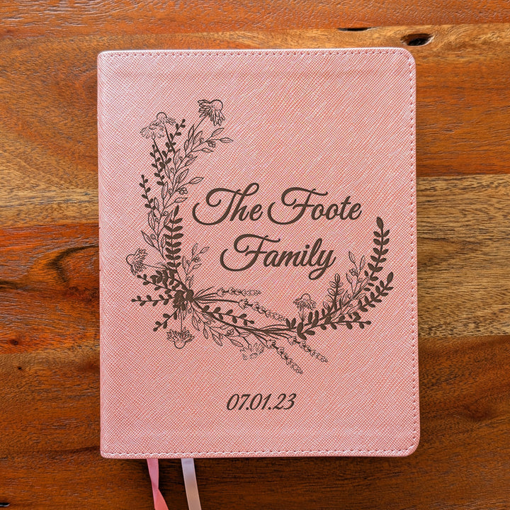 Biblia NVI Personalizada para Niños - Rosa | Nombre grabado