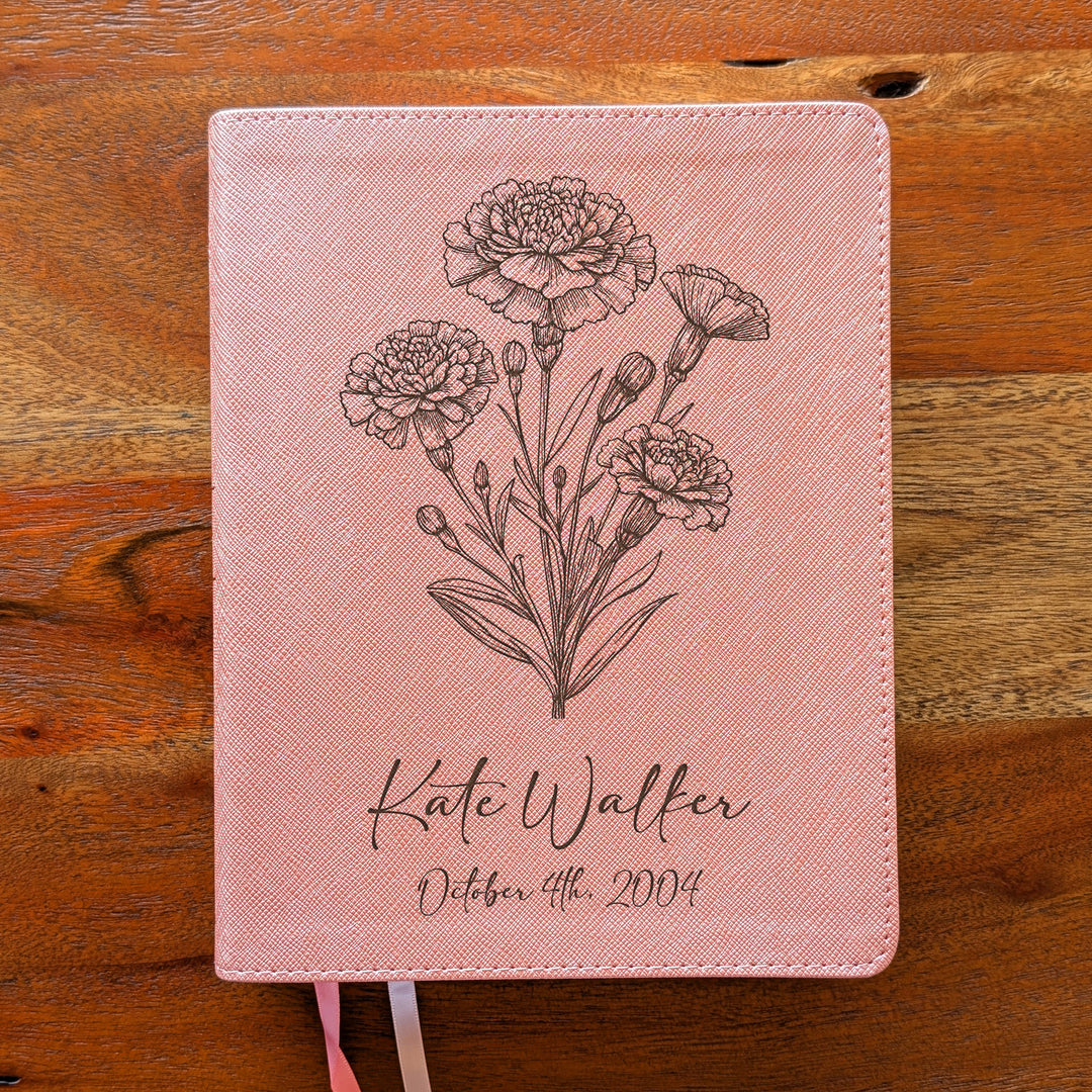 Biblia NVI Personalizada para Niños - Rosa | Nombre grabado