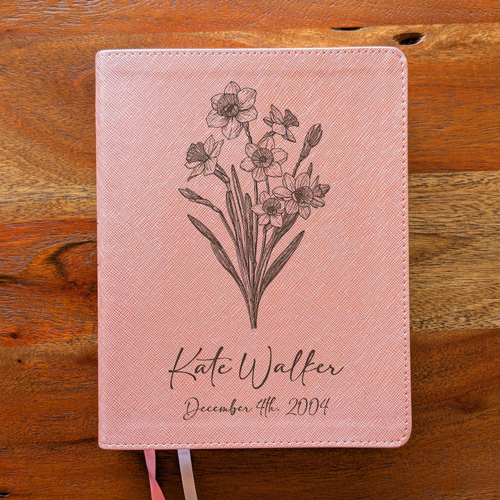 Biblia NVI Personalizada para Niños - Rosa | Nombre grabado