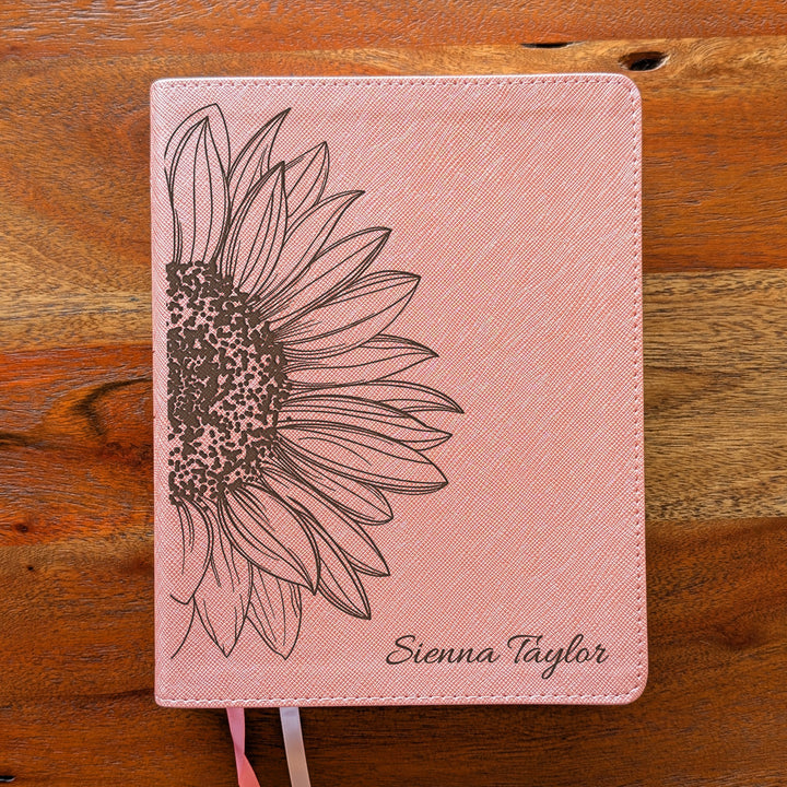 Personalized NIV Beautiful Word Bible – Pink | Sunflower Large