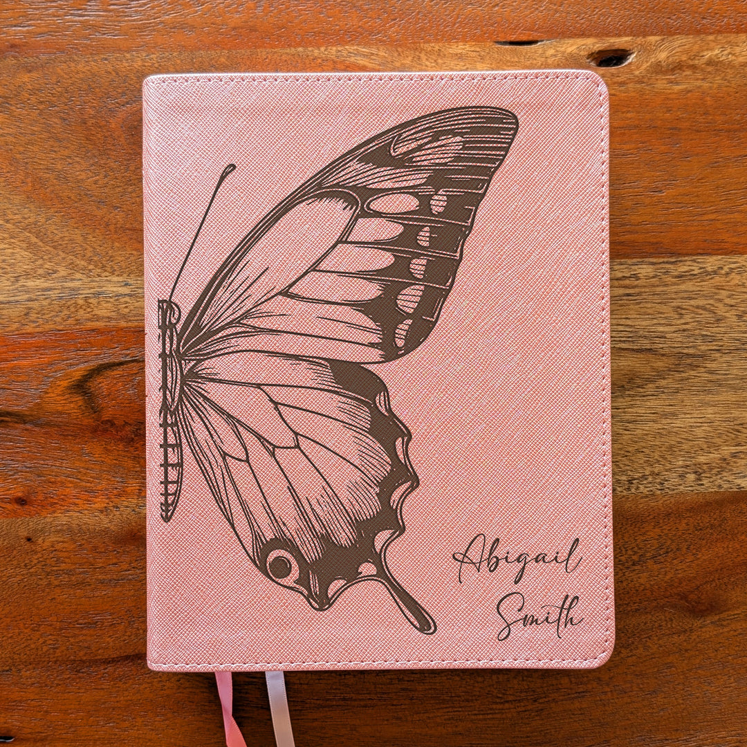 Personalized NIV Beautiful Word Bible – Pink | Butterfly Large