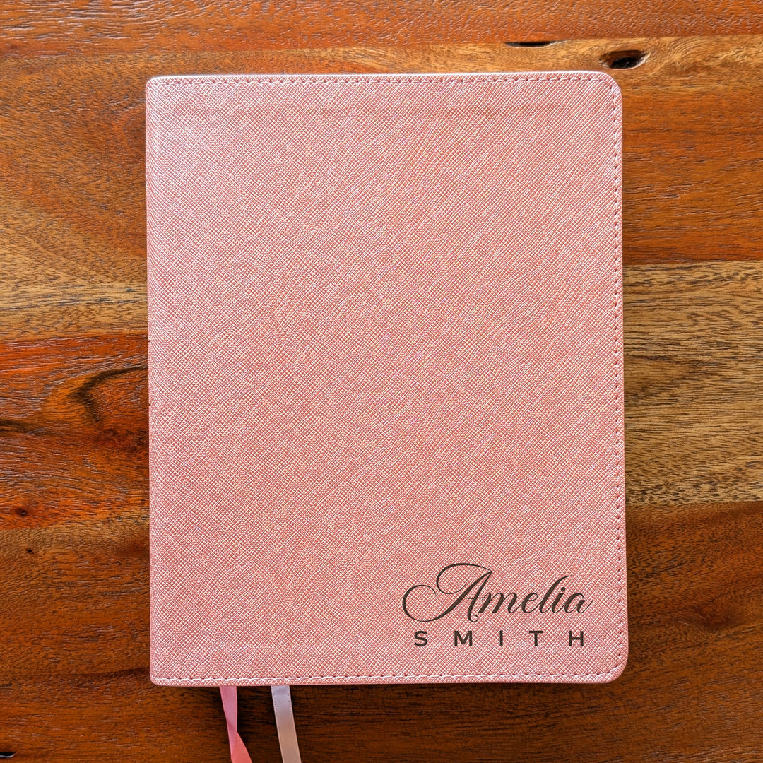 Personalized NIV Beautiful Word Bible – Pink | Name Version 02