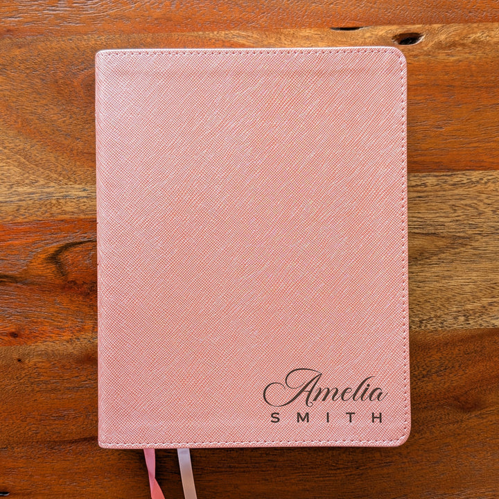 Personalized NIV Beautiful Word Bible – Pink | Name Version 02