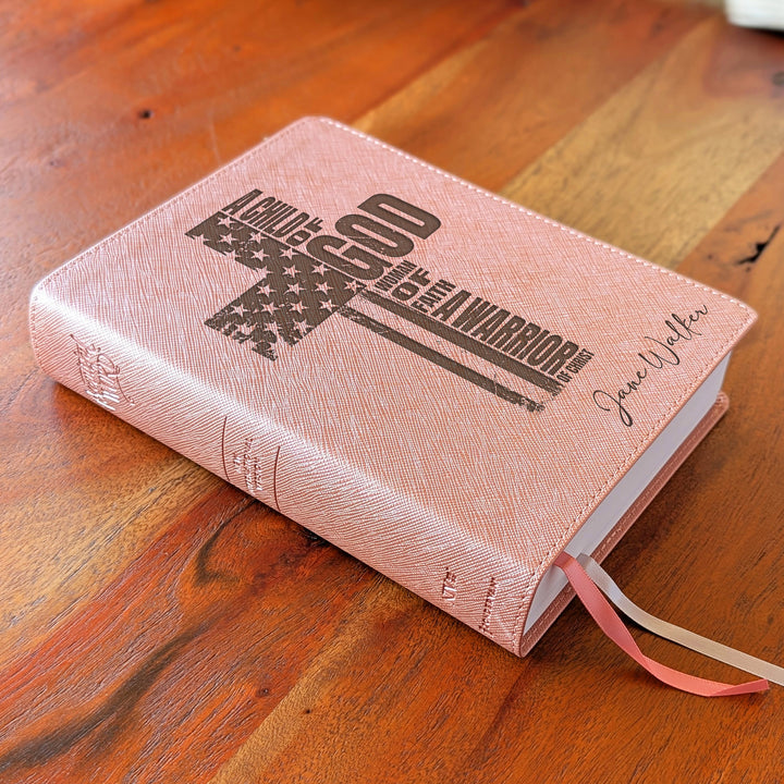 Biblia NVI Personalizada para Niños - Rosa | Nombre grabado