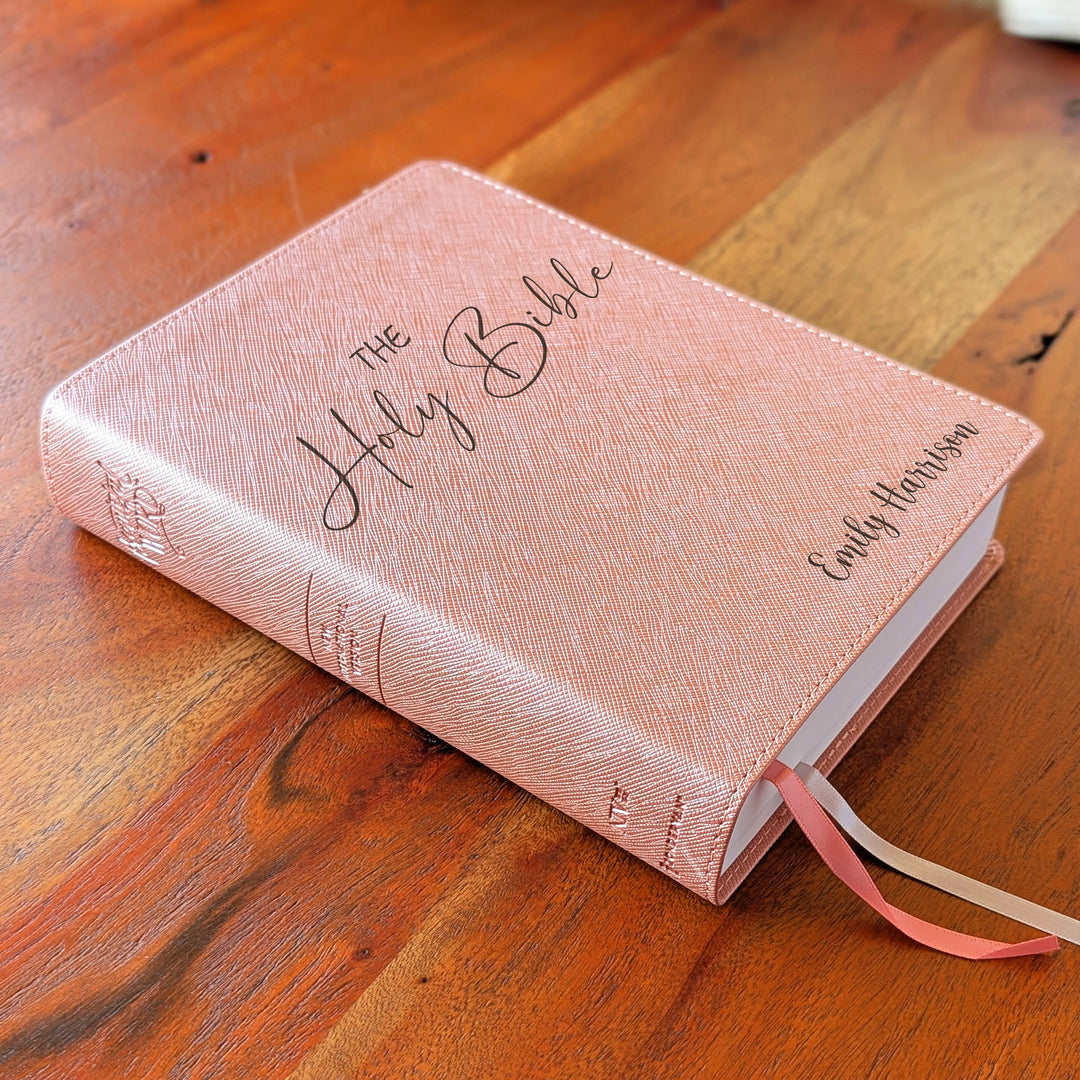 Personalized NIV Beautiful Word Bible – Pink | Holy Bible Name
