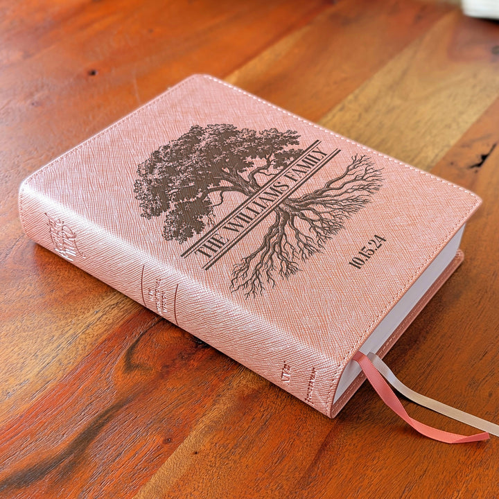 Biblia NVI Personalizada para Niños - Rosa | Nombre grabado
